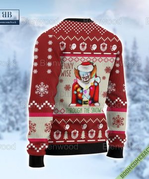 Pennywise Through The Snow Christmas Halloween 2022 Ugly Sweater