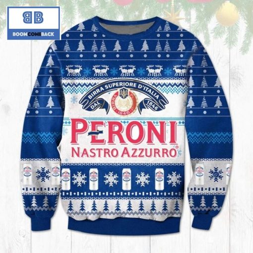 Peroni Nastro Azzurro Christmas Ugly Sweater