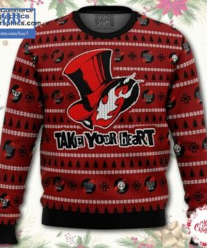 Persona 5 Take Your Heart Ugly Christmas Sweater