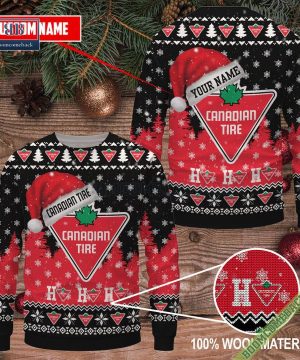 Personalized Canadian Tire Ho Ho Ho Ugly Christmas Sweater