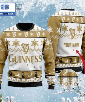 personalized guinness beer christmas 3d sweater 2 PhTJ4