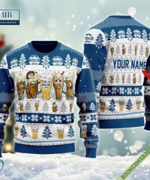 Personalized Horror Characters Busch Latte Ugly Sweater