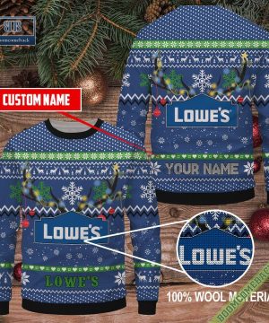 Personalized Lowe’s Company Christmas Ugly Sweater