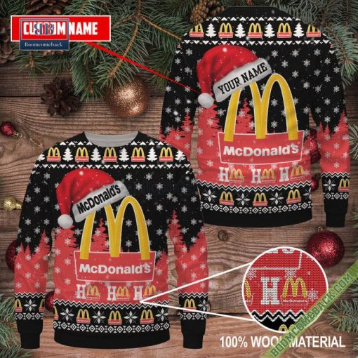 Personalized McDonald’s Ho Ho Ho Ugly Christmas Sweater