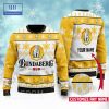 Personalized Name Budweiser Ver 3 Ugly Christmas Sweater