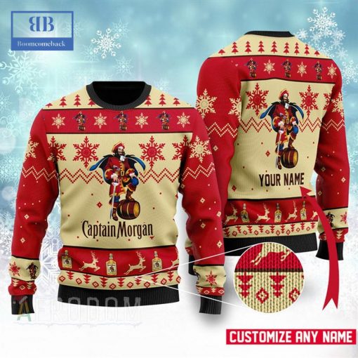 Personalized Name Captain Morgan Ver 1 Ugly Christmas Sweater