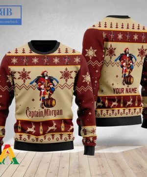 Personalized Name Captain Morgan Ver 2 Ugly Christmas Sweater