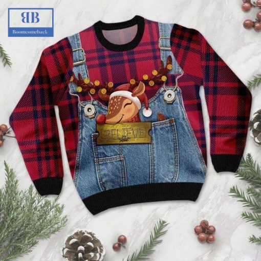 Personalized Name Deer Believe Ugly Christmas Sweater