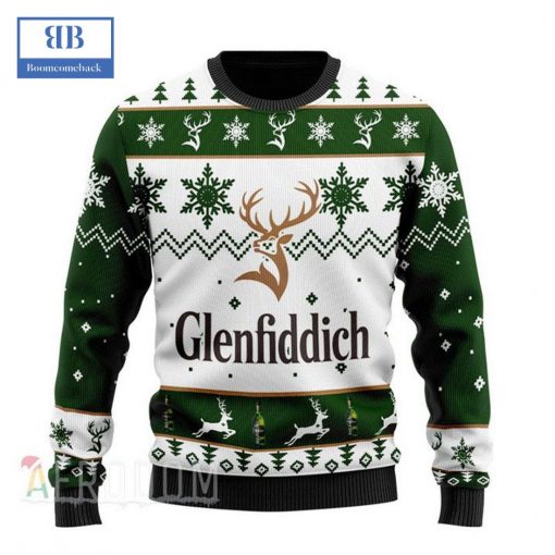 Personalized Name Glenfiddich Ugly Christmas Sweater