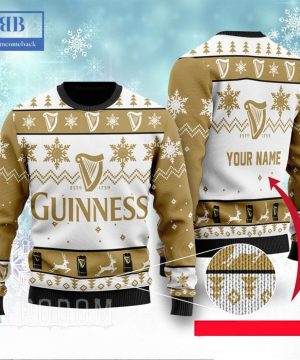 Personalized Name Guinness Ver 1 Ugly Christmas Sweater