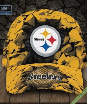 Personalized Pittsburgh Steelers Break Wall Classic Cap