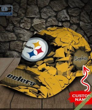 Personalized Pittsburgh Steelers Break Wall Classic Cap