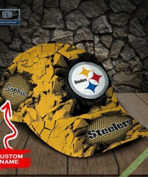 personalized pittsburgh steelers break wall classic cap 5 cINJR