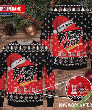 Personalized Pizza Hut Ho Ho Ho Ugly Sweater