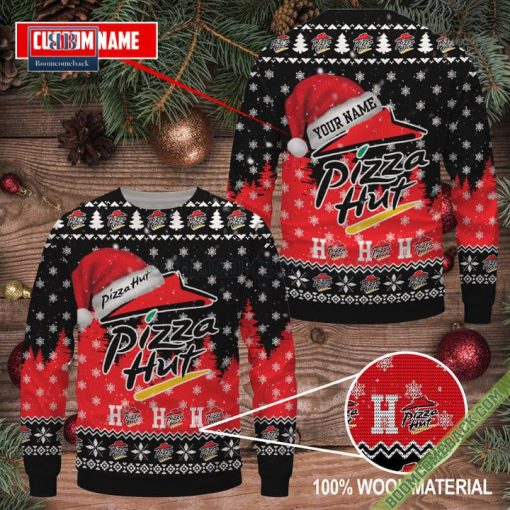 Personalized Pizza Hut Ho Ho Ho Ugly Sweater