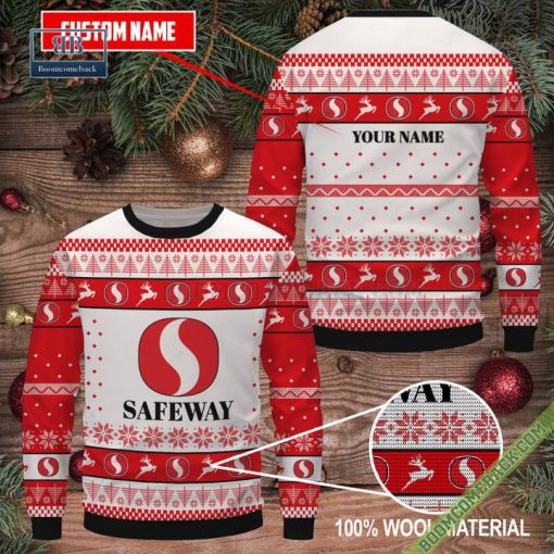 Personalized Safeway American Supermarket Ugly Christmas Sweater