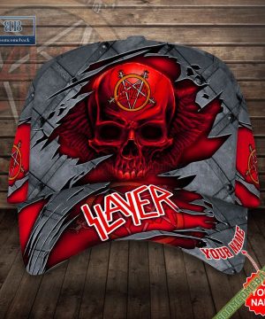 Personalized Slayer Rock Band Skull Wing Classic Cap