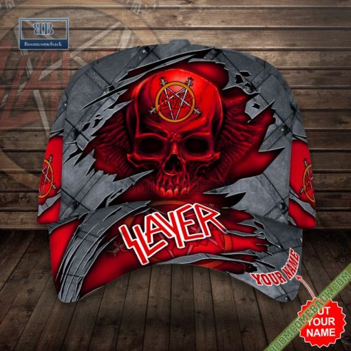 Personalized Slayer Rock Band Skull Wing Classic Cap