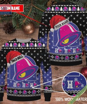 Personalized Taco Bell Ho Ho Ho Ugly Sweater