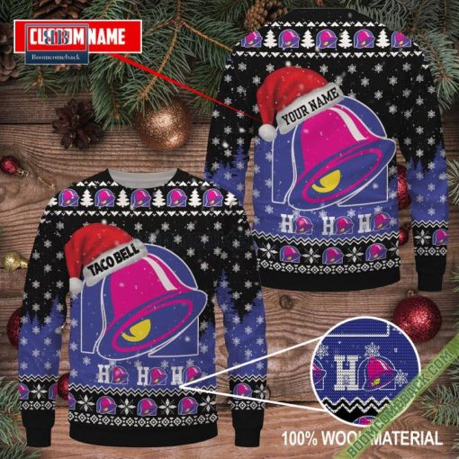 Personalized Taco Bell Ho Ho Ho Ugly Sweater