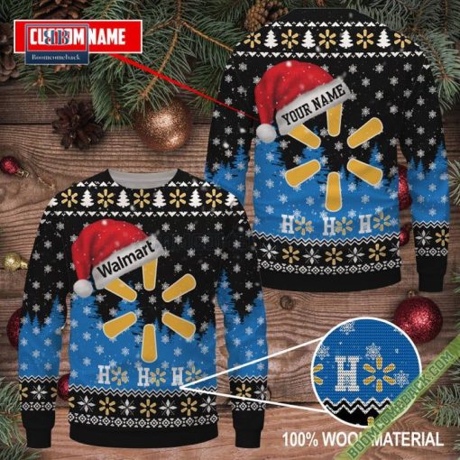 Personalized Walmart Ho Ho Ho Ugly Christmas Sweater