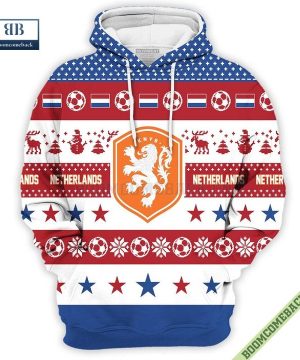 Personalized World Cup 2022 Netherlands Soccer Ugly Christmas 3D Sweater Hoodie T-Shirt