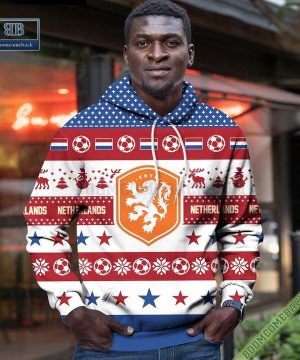 personalized world cup 2022 netherlands soccer ugly christmas 3d sweater hoodie t shirt 3 yu3De