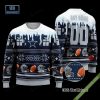 Pesonalized Denver Broncos Snow Custom Name And Number Ugly Christmas Sweater