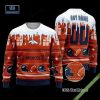 Pesonalized Detroit Lions Snow Custom Name And Number Ugly Christmas Sweater