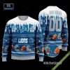 Pesonalized Denver Broncos Snow Custom Name And Number Ugly Christmas Sweater