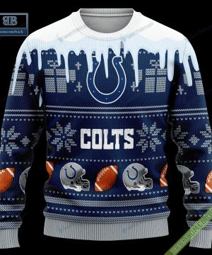 pesonalized indianapolis colts snow custom name and number ugly christmas sweater 3 AS5be