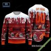 Pesonalized Seattle Seahawks Snow Custom Name And Number Ugly Christmas Sweater