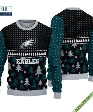 Philadelphia Eagles Christmas Tree Ugly Sweater