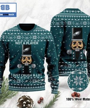 Philadelphia Eagles Not A Player I Just Crush Alot Ugly Christmas Sweater