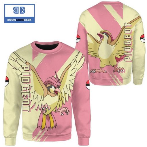 Pidgeot Pokemon Anime Christmas 3D Sweatshirt