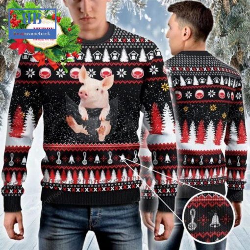 Pig Baby In Pocket Ugly Christmas Sweater