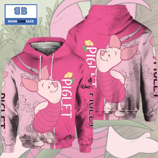 Piglet Winnie The Pooh 3D Hoodie