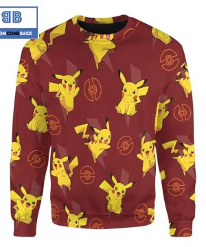 Pikachu Pokemon Anime 3d Sweatshirt