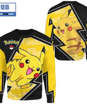 Pikachu Pokemon Anime Christmas 3D Sweatshirt