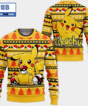 Pikachu Pokemon Anime Ugly Christmas Sweater