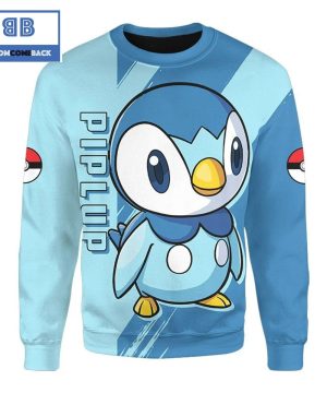 Piplup Pokemon Anime Christmas 3D Sweatshirt