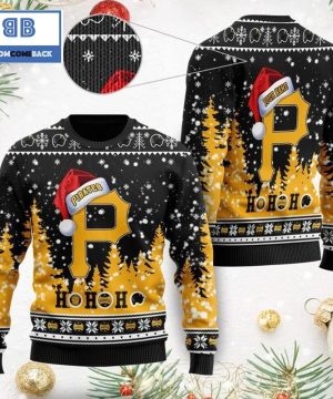 Pittsburgh Pirates Santa Claus Hat Ho Ho Ho 3D Custom Name Ugly Christmas Sweater