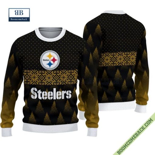 Pittsburgh Steelers Christmas Pattern Ugly Knitted Sweater