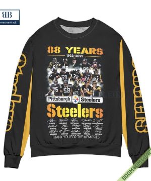 Pittsburgh Steelers Football Team 80 Years Anniversary Ugly Christmas Sweater