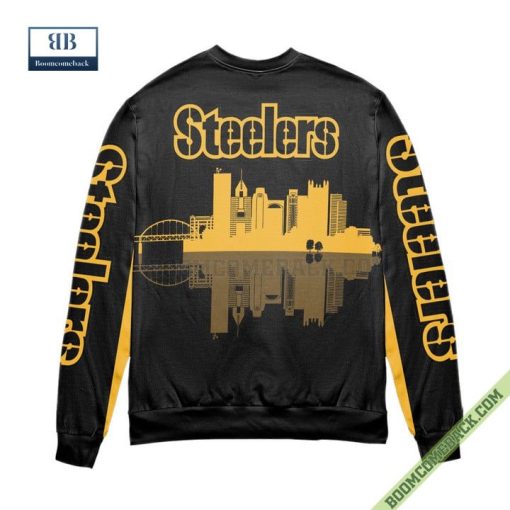 Pittsburgh Steelers Football Team 80 Years Anniversary Ugly Christmas Sweater