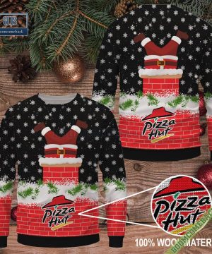 Pizza Hut Santa Claus Ugly Christmas Sweater