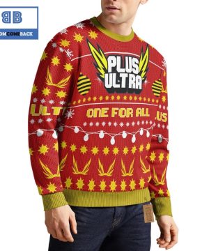 Plus Ultra My Hero Academia Anime Christmas Custom Knitted 3D Sweater