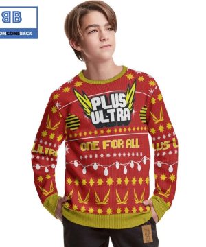 Plus Ultra My Hero Academia Anime Christmas Custom Knitted 3D Sweater