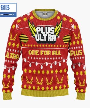 plus ultra my hero academia anime christmas custom knitted 3d sweater 4 UQ9OR