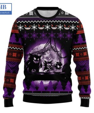 Pokemon Ghost Gastly Haunter Gengar Ugly Christmas Sweater